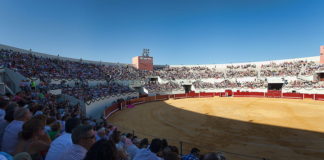 Vista de la plaza de toros de Utrera en septiembre pasado, en la corrida de inauguración.